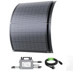 Panel solar Lionshee Kit Solar Balcón 480W 2 placas flexibles Microinversor IP67