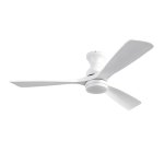 Deckenventilator mit Licht Welltin EU52WH-1007WH-1L 52'' DC-Motor Leise 6 Stufen Fernbedienung