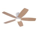 Ventoinha de Teto com Luz Welltin EU42WH-5028WH-1L 42" Motor DC Silencioso 6 Velocidades Comando