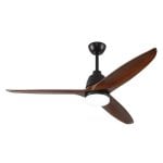 Deckenventilator mit Licht Welltin EU56SHT-1689BK-1LT 56'' DC Motor Leise 6 Stufen Fernbedienung