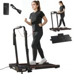 Cinta de Correr Plegable con Escritorio Welltin 2,5CV 12 km/h Pantalla LED Negra