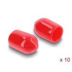 Capuchon antipoussiere Delock SMA femelle silicone rouge
