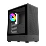 Boîtier PC Fortron M221-BA Midi Tower Noir ARGB avec verre trempé
