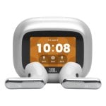 Auriculares JBL Live Flex 4 sans fil Bluetooth avec réduction de bruit et IP54 argent
