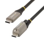 Cable USB-C StarTech.com USB31CCTLKV1M 1m 10Gbps 100W PD Tornillo Superior