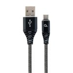 Cable USB Gembird USB 2.0 1 m noir et blanc