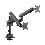 Kimex 015-2812 Suporte Monitor Duplo Mesa 17 a 35" VESA 75x75 a 100x100 Máx 12Kg