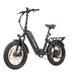 Bicicleta eléctrica TTGO F8 250 W batería 48 V 18 Ah 20" carbono