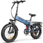 Vélo électrique Samebike RS-A02 Pro 250W 48V 15Ah 20x4.0 pouces Bleu