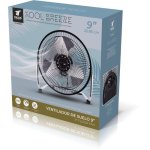 Ventoinha de Chão Thulos TH-VN5001 35W 9” Metal Cabeça Inclinável Grelha Protetora Preto