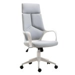 Sedia Aosom Basculante Ergonomica Ufficio 63x63x117-127 cm Grigio