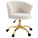 Sedia Da Ufficio Regolabile In Altezza Con Seduta Girevole Velvet Teddy B/I