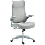 Sedia Da Ufficio Ergonomica Aosom Braccioli 3D Retic Back Grigio