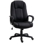 Poltrona da ufficio Aosom massaggiante regolabile nera 60x74x106-116cm