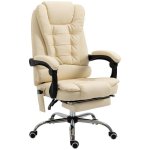 Sedia Da Ufficio Ergonomica Massaggiante Sei Punti Cream Aosom