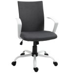 Sedia da ufficio Aosom ergonomica regolabile con ruote 61x61x89-99 cm