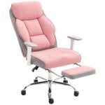 Sedia Da Ufficio Ergonomica Rinforzata Aosom Rosa
