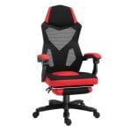 Sedia Da Ufficio Ergonomica E Reclinabile Aosom Con Poggiapiedi