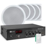 Altavoces Power Dynamics Amplificador PDM45 Bluetooth 100V con 10 altavoces de techo