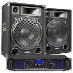 Altavoces Fenton DJ MAX15 con amplificador Bluetooth 2000W y MP3 USB