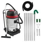 Aspiradora industrial Monster Seco y Húmedo 3000W 80L con kit postes aluminio