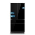 Frigorífico Cuatro Puertas Hyundai HFR19090EDCB00 No Frost 193cm 521L E Cristal negro