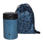 Termo para sólidos Iris Colored 0.5L azul doble pared con cuchara y bolsa