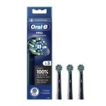 Recargas Escovas Dentes Oral-B Pro Cross Action Black 3 Unidades Limpeza Profunda