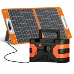 Station d’énergie Flashfish Ea200 166Wh 1 AC 3 USB 2 DC Batterie Li-ion Chargeur solaire