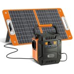 Station d’énergie Flashfish A201 172,8Wh 2 ports AC 3 ports USB Batterie Li-ion Chargeur solaire