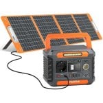 Estação de energia Flashfish P66a 144,3Wh 200W 230V 3 portas USB Carregador solar