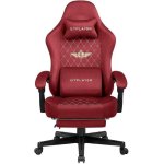 Cadeira Gaming Ergonomico GTPLAYER Tecido Vermelho 150 kg