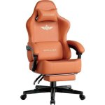 Silla Gaming GTPLAYER Reclinable 150° con Reposapiés Naranja