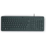 Teclado HP 150 alámbrico completo USB negro con cable de 1 m