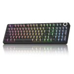 Teclado Aula F99 Pro mecánico inalámbrico silencioso RGB 96% compacto