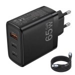 Carregador GaN 65W Dam Electronics 3 portas USB-C USB-A