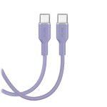 Cable USB-C a USB-C PURO 1,5 m USB Power Delivery 25W Lila
