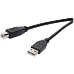 USB-Kabel Vivanco VVIT31USBAB18MMK 1,8 m USB 2.0 Schwarz
