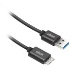 Cable USB Ekon USB A a Micro-USB 1,8 m USB 3.2 Gen 1 Negro