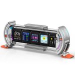 Horloge numerique Divoom Times Gate 5 ecrans IPS lumieres multicolores