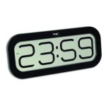 Horloge de Table TFA-Dostmann 60.4514 Digitale Noire Ovalée
