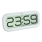 Reveil Numerique de Bureau TFA Dostmann 60.4514 LCD Oval Blanc