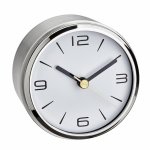 Reloj despertador analógico TFA-Dostmann Camino plata y blanco