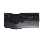 Clavier CHERRY KC 4500 Ergo Curvé USB AZERTY Français Noir Ergonomique