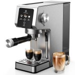 Cafetière Espresso LINKChef CME1020-EU 1,2L 20 Bars Inox Argent