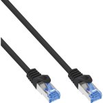 Cabo de rede InLine B-72601S Cat6a S/FTP 1 m Preto