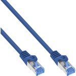 Cabo de rede InLine Cat6a S/FTP 1 m azul