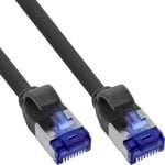 Cable InLine Cat6a S/FTP RJ45 0,5 m Noir