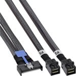 Cable InLine MCIO x8 a 2 Mini-SAS HD 100 cm