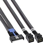 Cable SAS InLine MCIO a MiniSAS-HD 50 cm